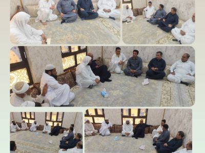 عیادت فرماندار کنارک از حاج ابراهیم معتمد