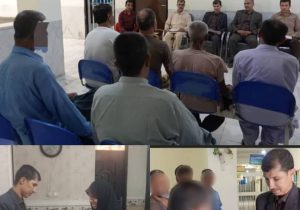 دیدار دادستان کنارک با مددجویان زندان چابهار و تجلیل از خانواده شهید دفاع مقدس