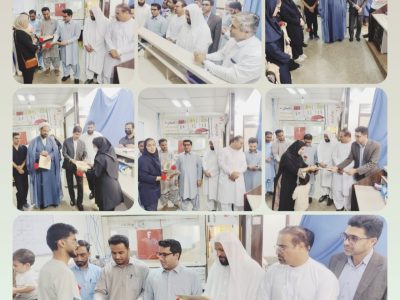 تجلیل از پرستاران بیمارستان امام حسین(ع) کنارک به مناسبت ولادت حضرت زینب(س)