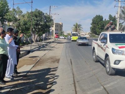 رزمایش اقتدار گشت‌های رضویون در کنارک