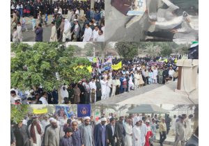 حضور پرشور مردم کنارک در راهپیمایی ۱۳ آبان