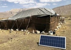روشنایی خورشید بر بام سیاهچادرهای سیستانو بلوچستان