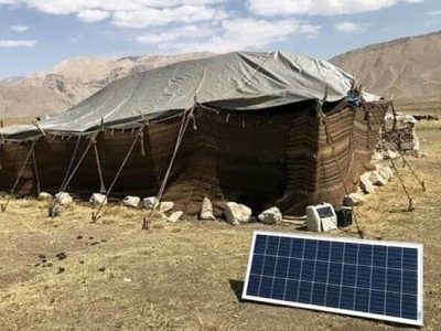روشنایی خورشید بر بام سیاهچادرهای سیستانو بلوچستان
