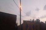 تیر برق سقوط‌کرده در هامون تعویض شد